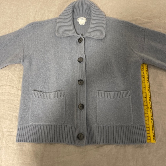 CLUB MONACO | Boiled Cashmere Collar Cardigan - Picture 7 of 7